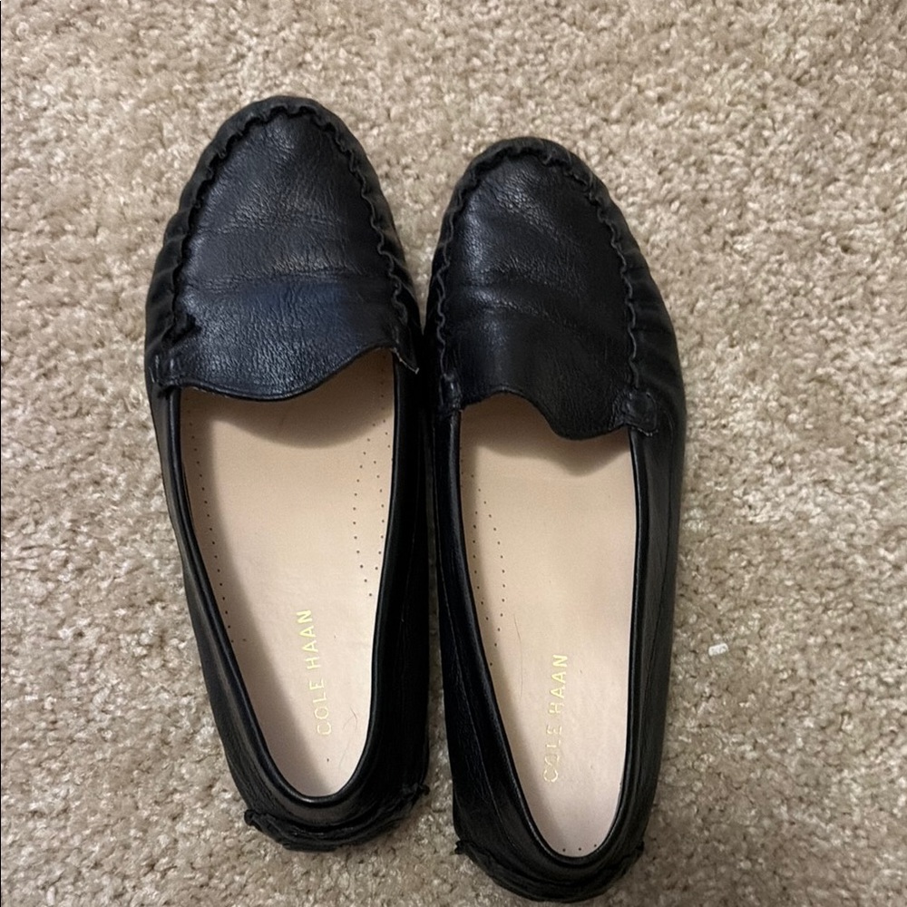 Cole Haan Black Leather Flats for Women